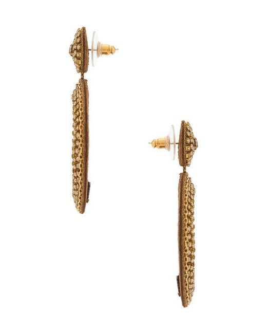 Deepa Gurnani Metallic Odeya Earrings