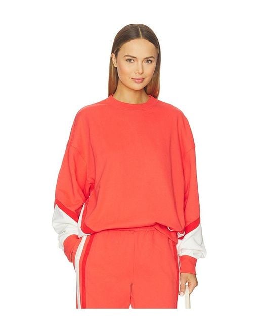 Araminta James Red Splice Sweatshirt