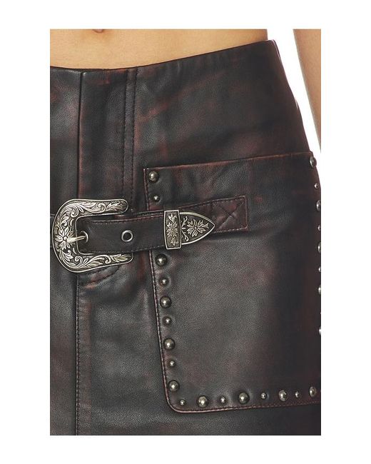 Urban Outfitters Black Low Rise Buckle Skirt