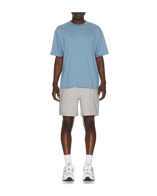 Beyond Yoga Blue Softknit Cotton Tee for men