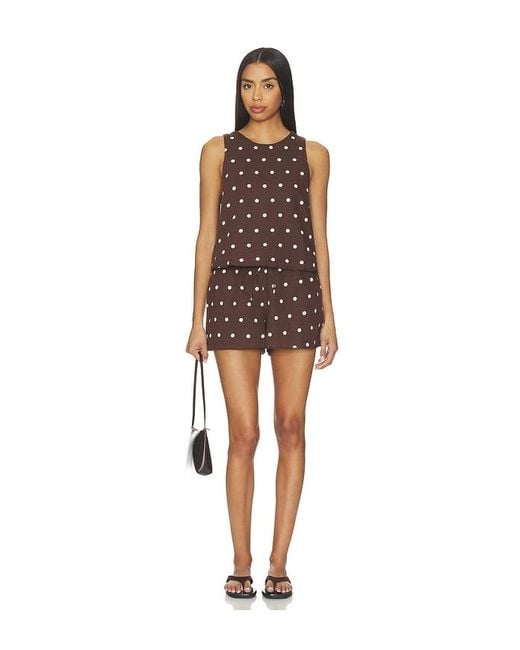 Beach Riot Brown Dollie Sleeveless Top