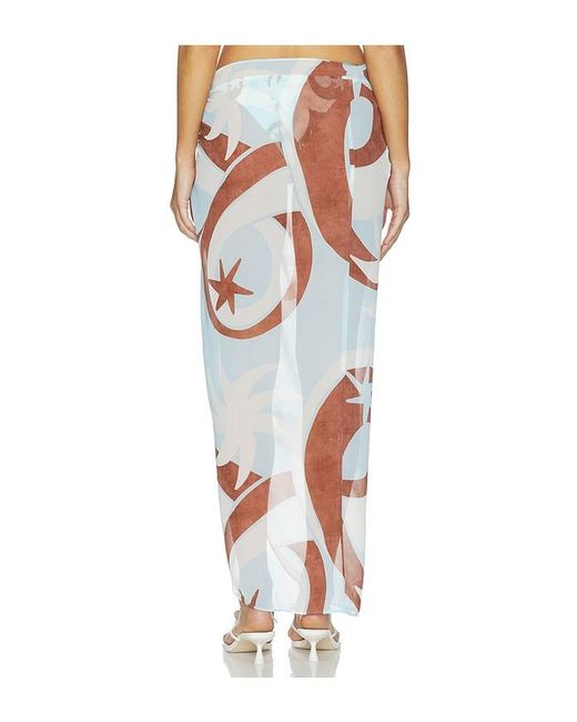 Seven Wonders Multicolor Xyla Front Tie Maxi Skirt