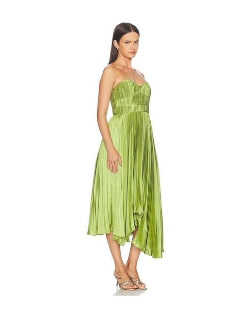 AMUR Green Juliett Midi Dress