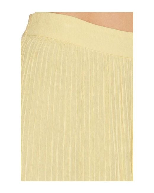 Hemant & Nandita Yellow Pintuck Maxi Skirt