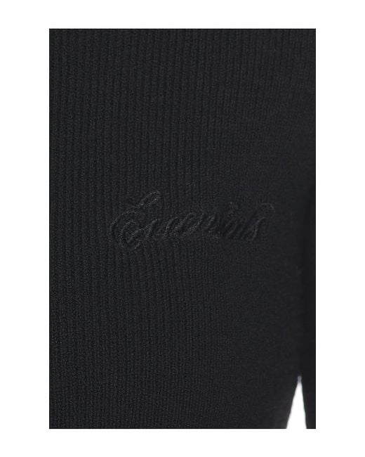 Fear Of God Black Signature Rib Knit Fitted Long Sleeve Zip Up Tee