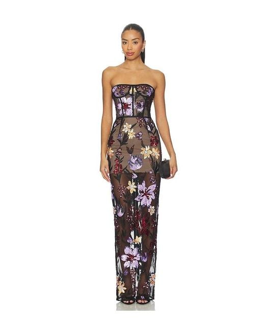 Bronx and Banco Multicolor Dahlia Maxi Dress