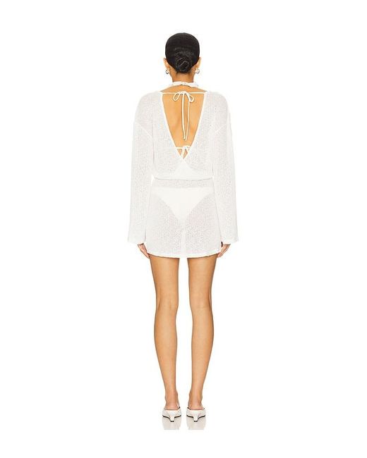 Lovers + Friends White Freya Mini Dress