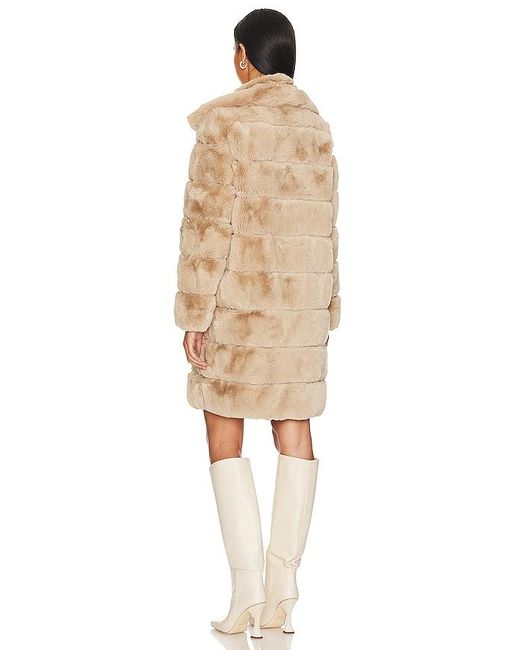 Adrienne Landau Natural X Revolve Faux Fur Long Coat