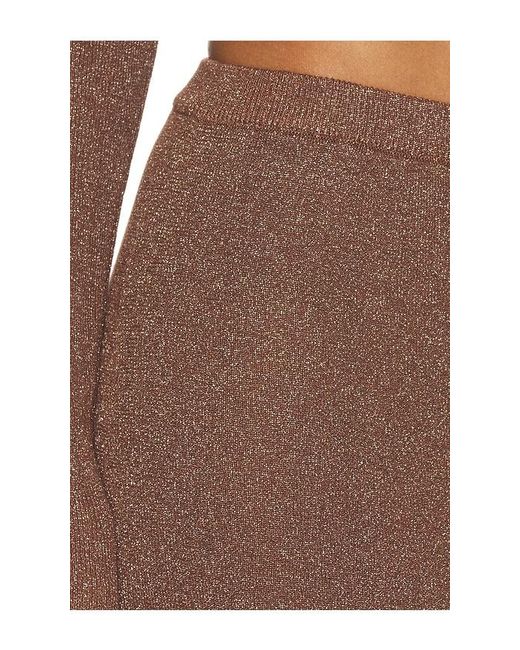 SNDY'S Brown Rumer Knit Maxi Skirt