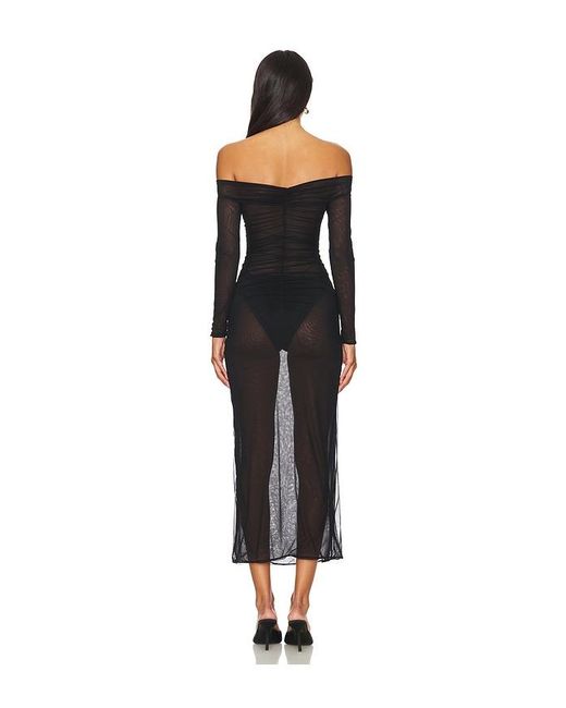 Maygel Coronel Black Heliosa Maxi Dress