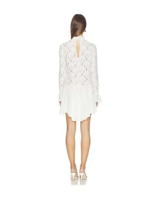 Free People White First Crush Lace Tunic
