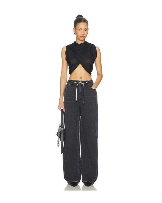 Alexander Wang Black Balloon Jogger Jeans With Crystal Drawcord