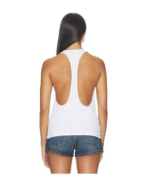 EB DENIM White Valley Racer Tank