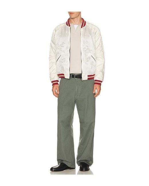 Beams Plus White Oriental Jacket Reversible for men