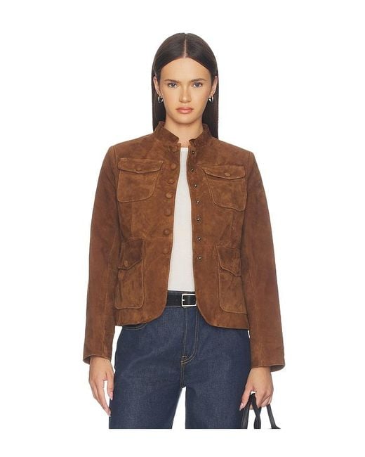 Rag & Bone Blue Mercer Suede Blazer