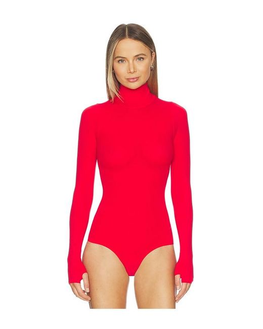 Commando Red Ballet Body Turtleneck Bodysuit