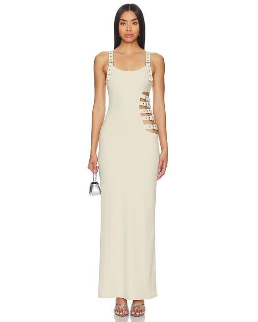 h:ours White Eve Maxi Dress