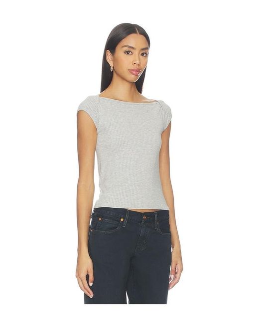 Free People Blue So Soft Seamless Modal Tee