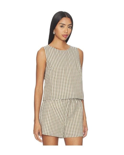 Sanctuary Multicolor Better Days Gingham Shell