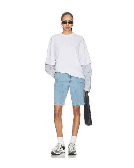 Levi's Blue Baggy Dad Utility Jort