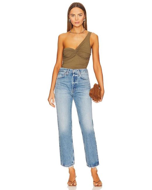 Agolde Blue 90's Crop