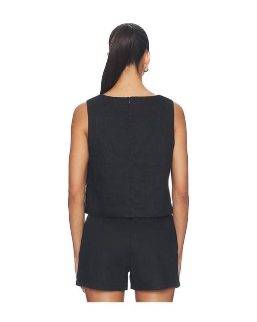Onia Black Boatneck Shell Top