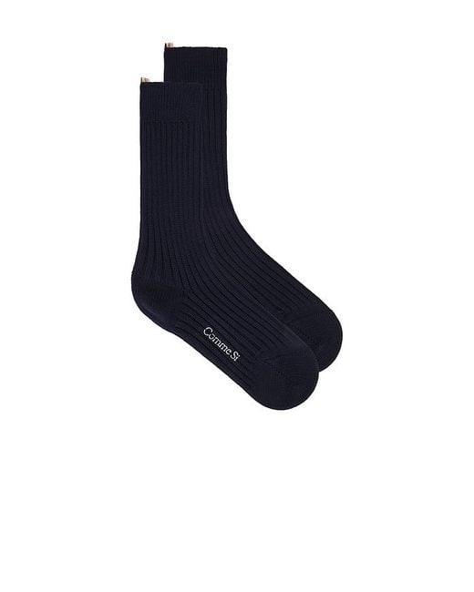 Comme Si The Merino Chunky Sock Blue
