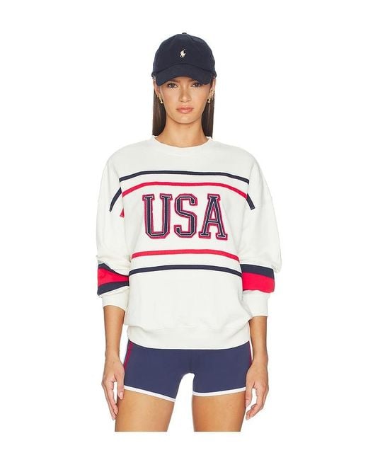 Beach Riot White Devyn Oversized Sweatshirt