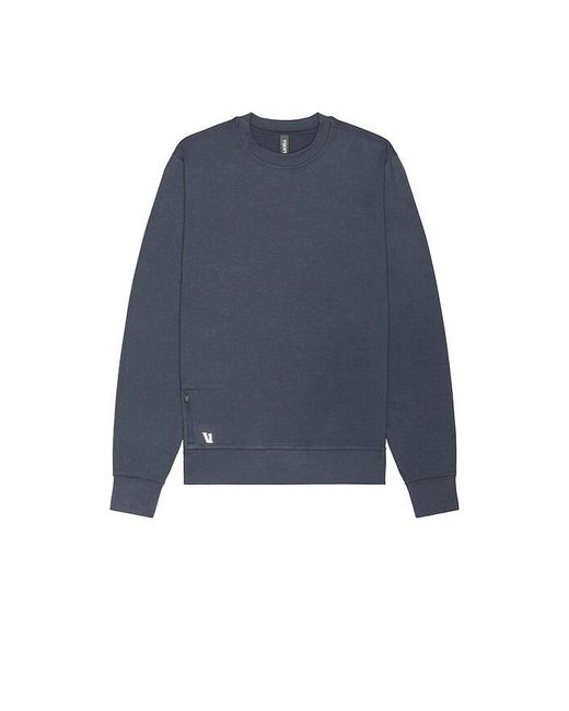 vuori Blue Ponto Performance Crew Pullover Sweater for men