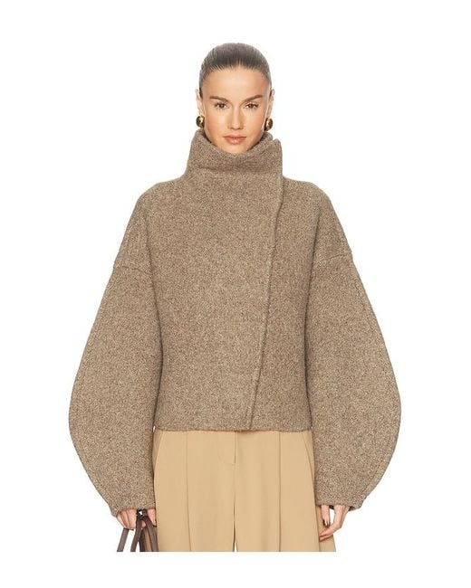 Camila Coelho Natural Wynter Boiled Knit Jacket
