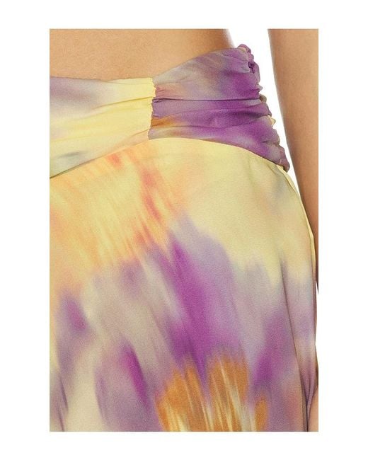 Runaway the Label Multicolor Tulia Flounce Midi Skirt