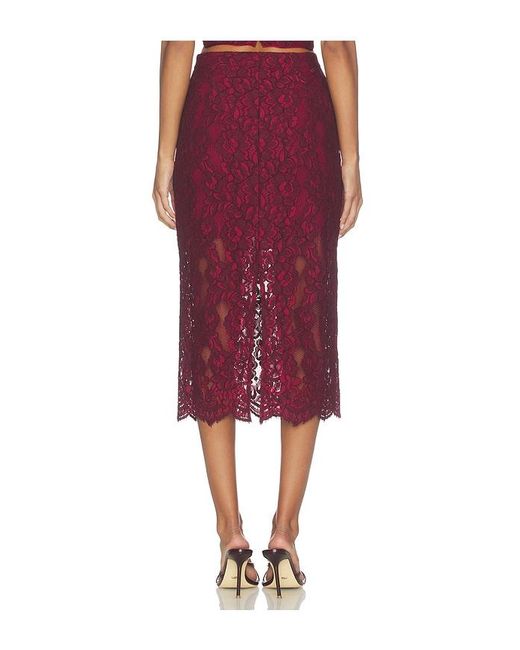 Cami NYC Red Osmond Lace Skirt