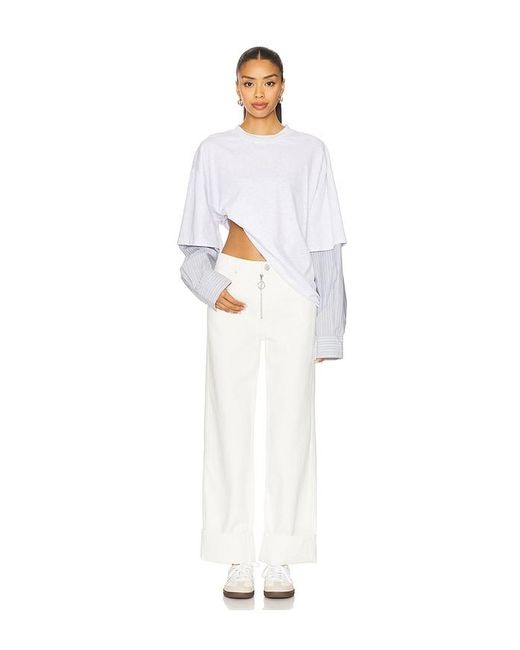 Amo Denim White Rosalind Straight