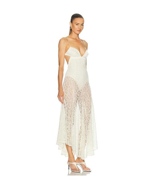 Camila Coelho White Katerina Midi Dress