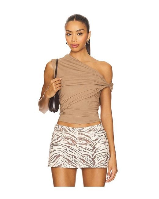 Alessia Top En Color Marrón Talla (También En M, S, Xs, Xxs) superdown de color Multicolor