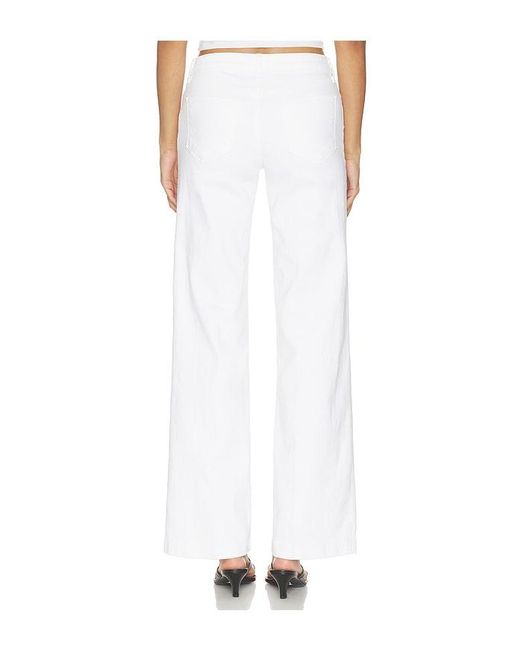L'Agence White Joanne Wide Leg Pant
