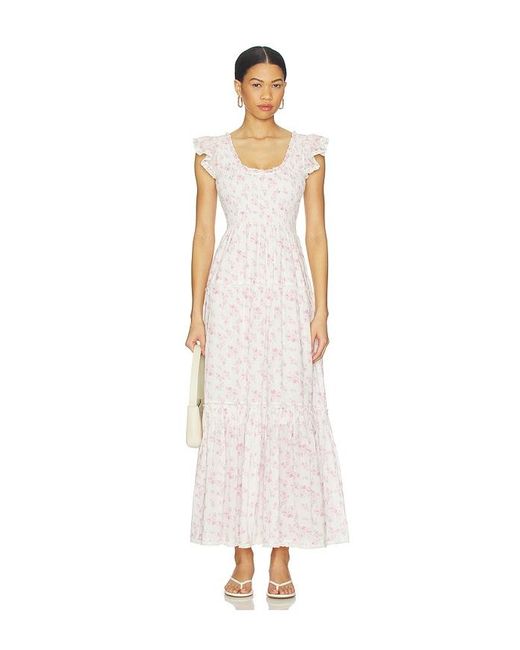 LoveShackFancy White Chessie Dress