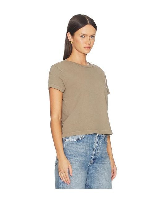 Agolde Blue Adine Tee Shrunken Tee