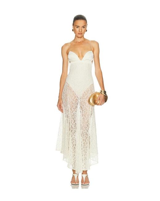 Camila Coelho White Katerina Midi Dress