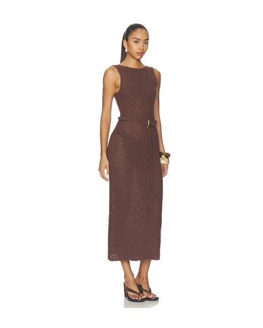 Lovers + Friends Brown Geneia Knit Dress