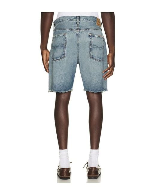 Polo Ralph Lauren Blue Novelty Repair Denim Jean Short for men