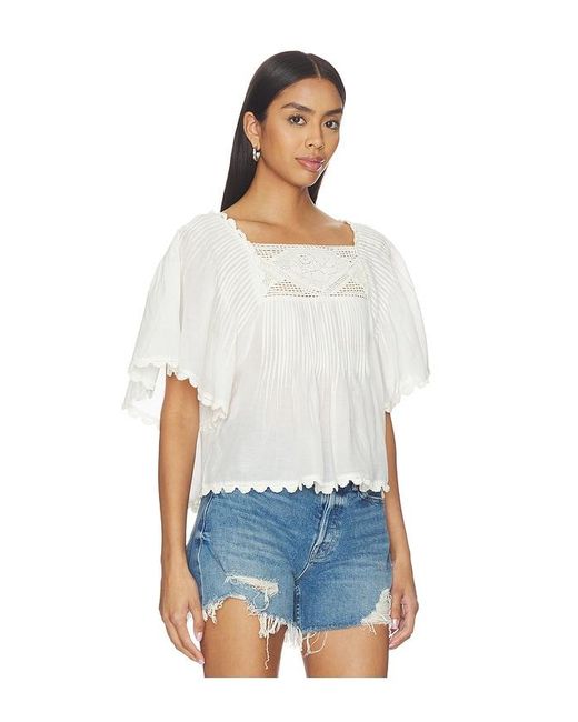 Saylor White X Revolve Eula Top