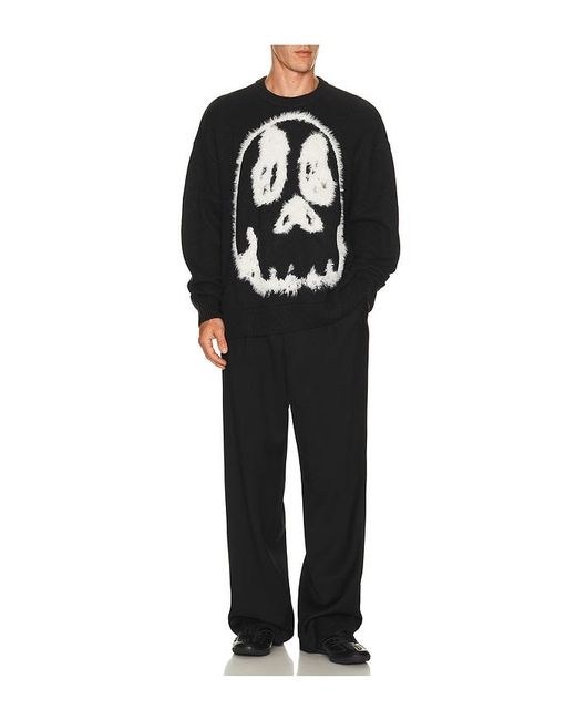 Y-3 Black Gfx Knit Sweater for men