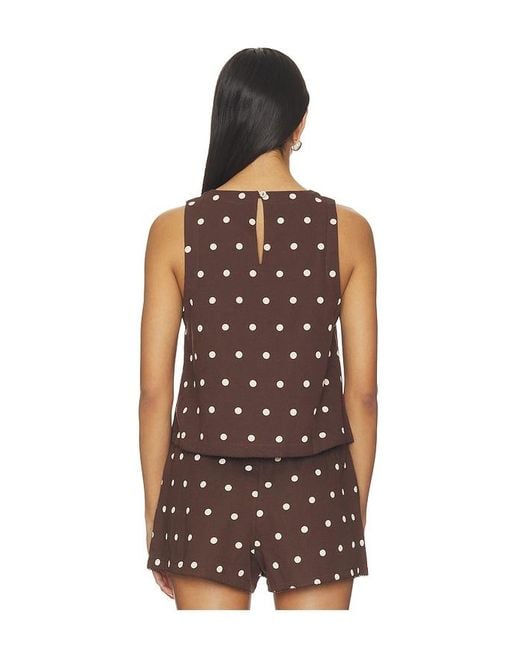 Beach Riot Brown Dollie Sleeveless Top