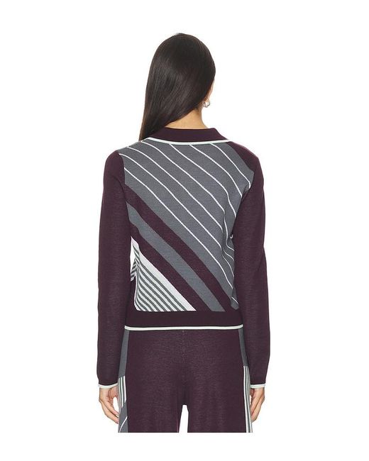 Casablanca Blue Diagonal Sporty Polo