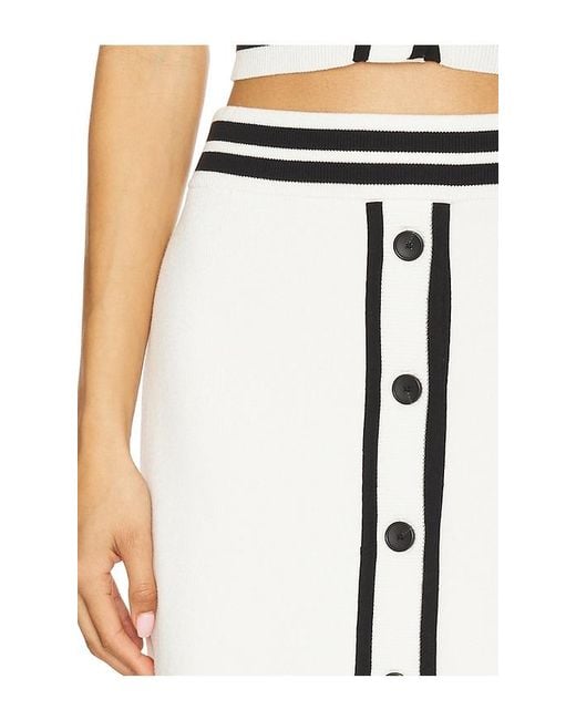 Central Park West Multicolor Sienna Varsity Skater Skirt