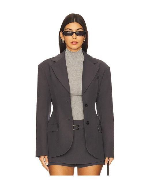 Line & Dot Black Ida Hourglass Blazer