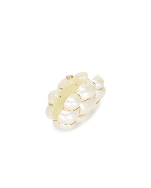 Cult Gaia White Bolla Clutch