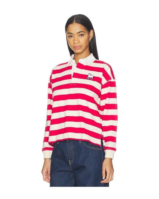Mother Red The Boxy Match Polo