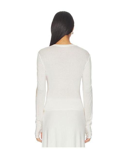 MARRKNULL Natural Printed Top